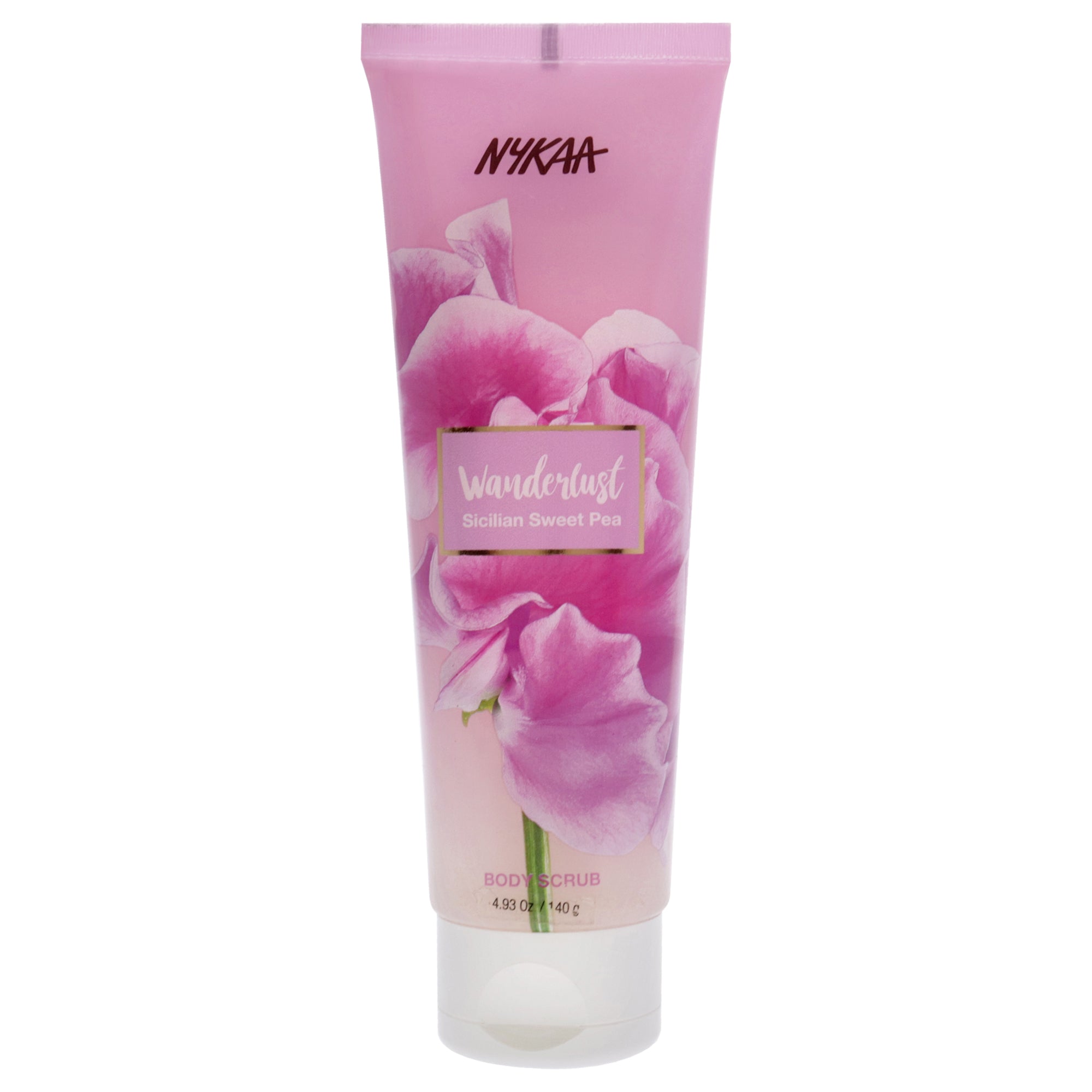 Nykaa Naturals Wanderlust Body Scrub - Sicilian Sweet Pea -Thefragrancemart.com