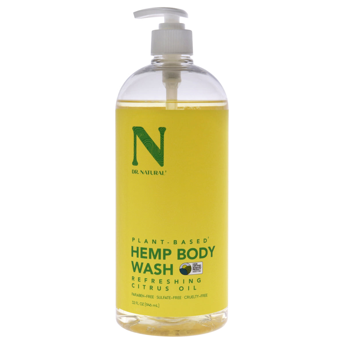 Dr. Natural Refreshing Oil Body Wash - Hemp with Citrus -Thefragrancemart.com