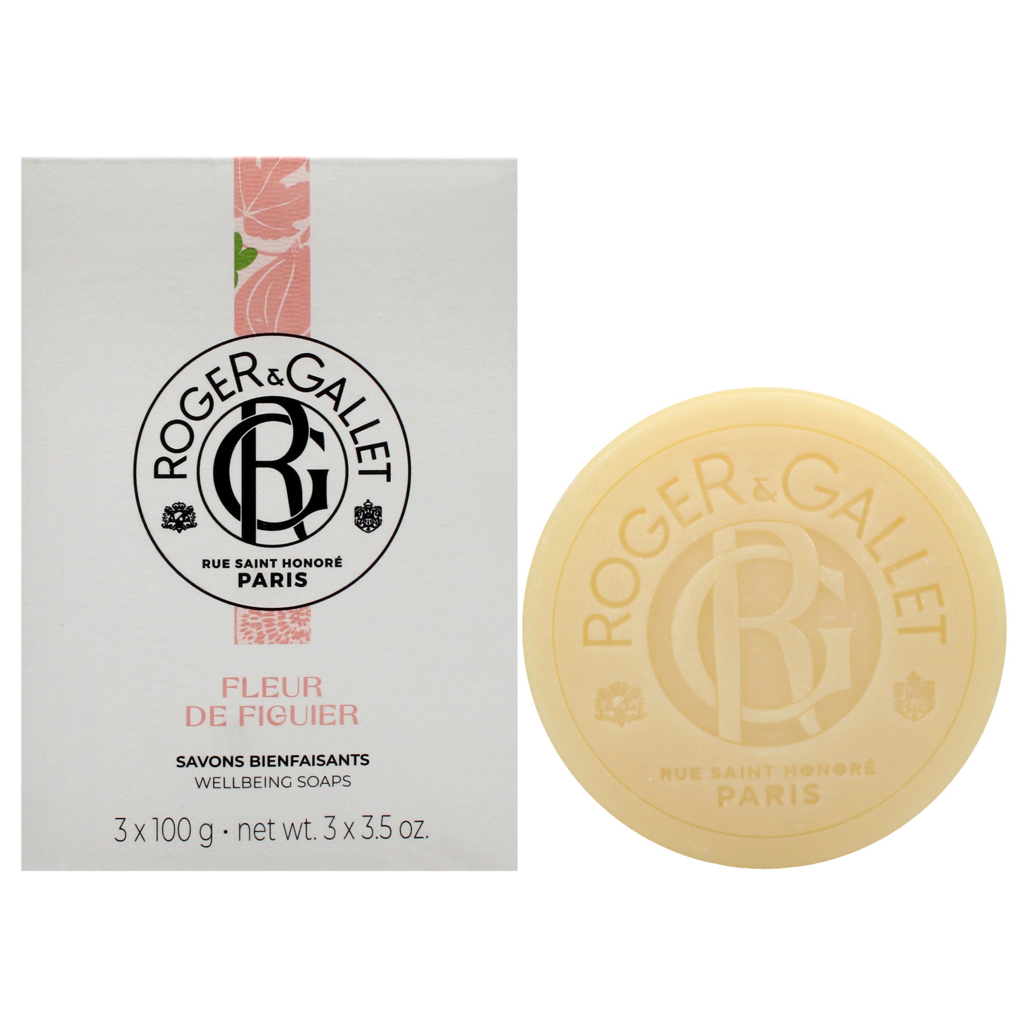 Roger & Gallet Fig Blossom Wellbeing Soap Set -Thefragrancemart.com