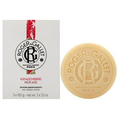 Roger & Gallet Red Ginge Wellbeing Soap Set -Thefragrancemart.com