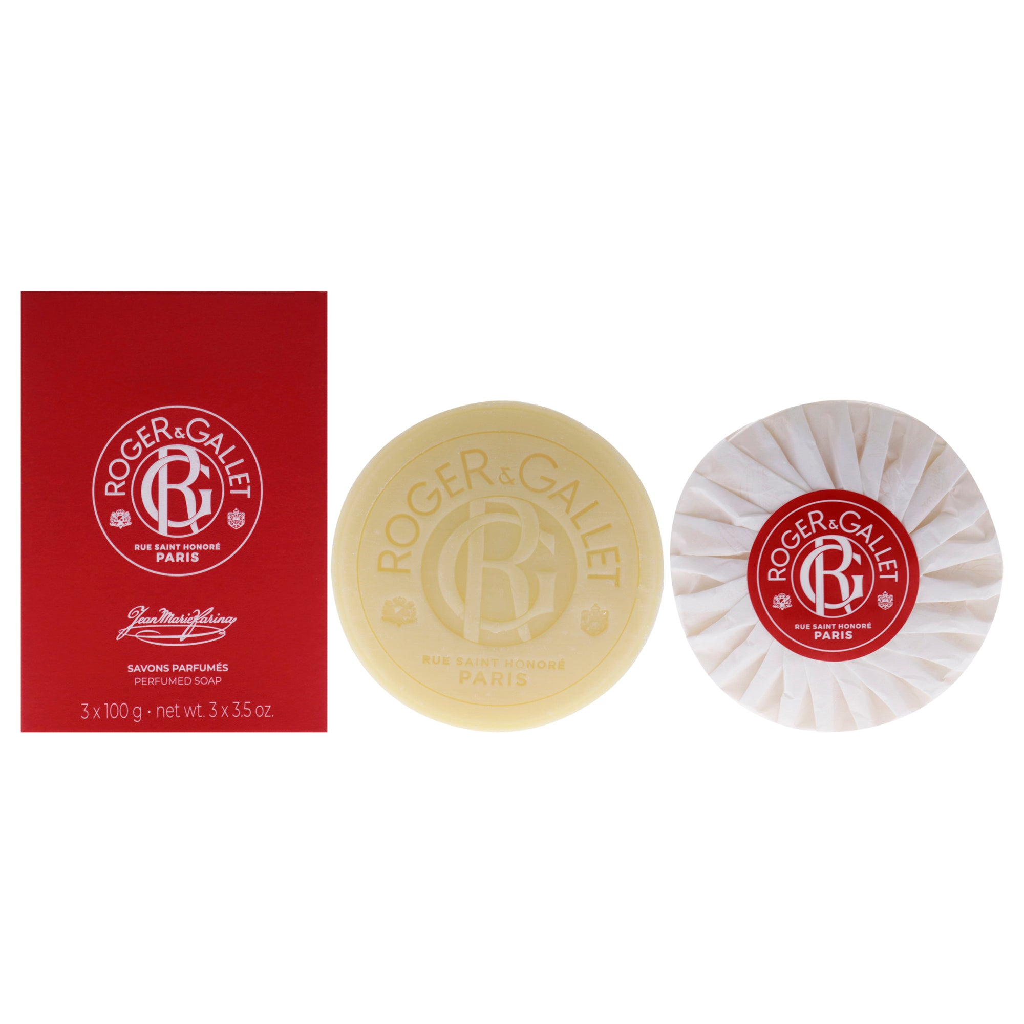 Roger & Gallet Jean Marie Farina Perfumed Soap Set -Thefragrancemart.com