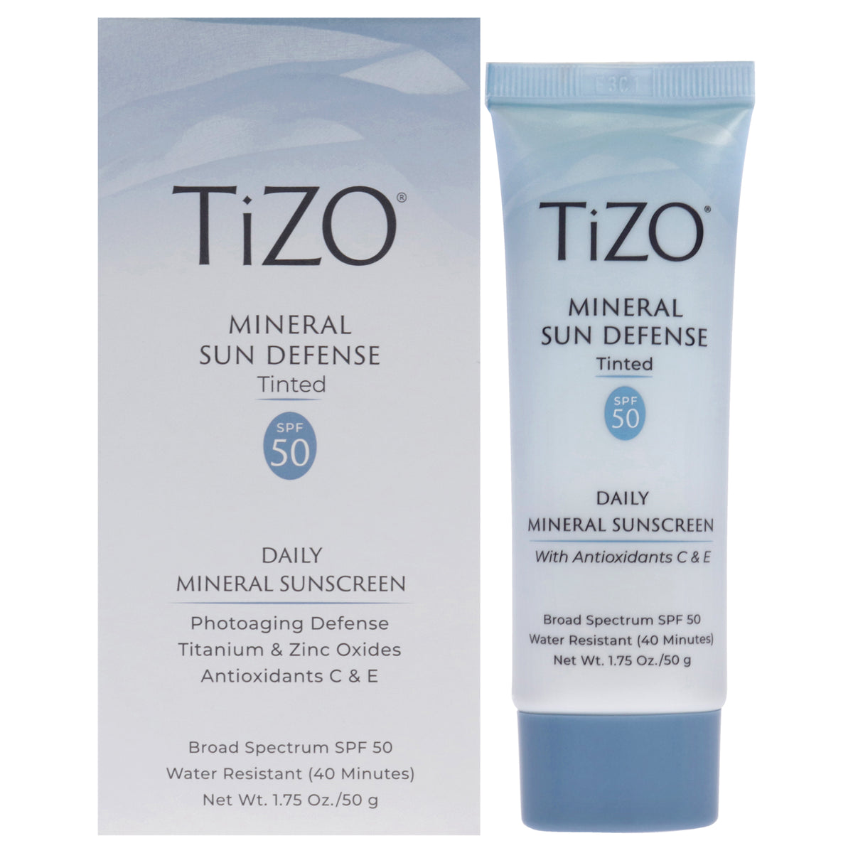 Tizo Mineral Sun Defense Tinted SPF 50 -Thefragrancemart.com