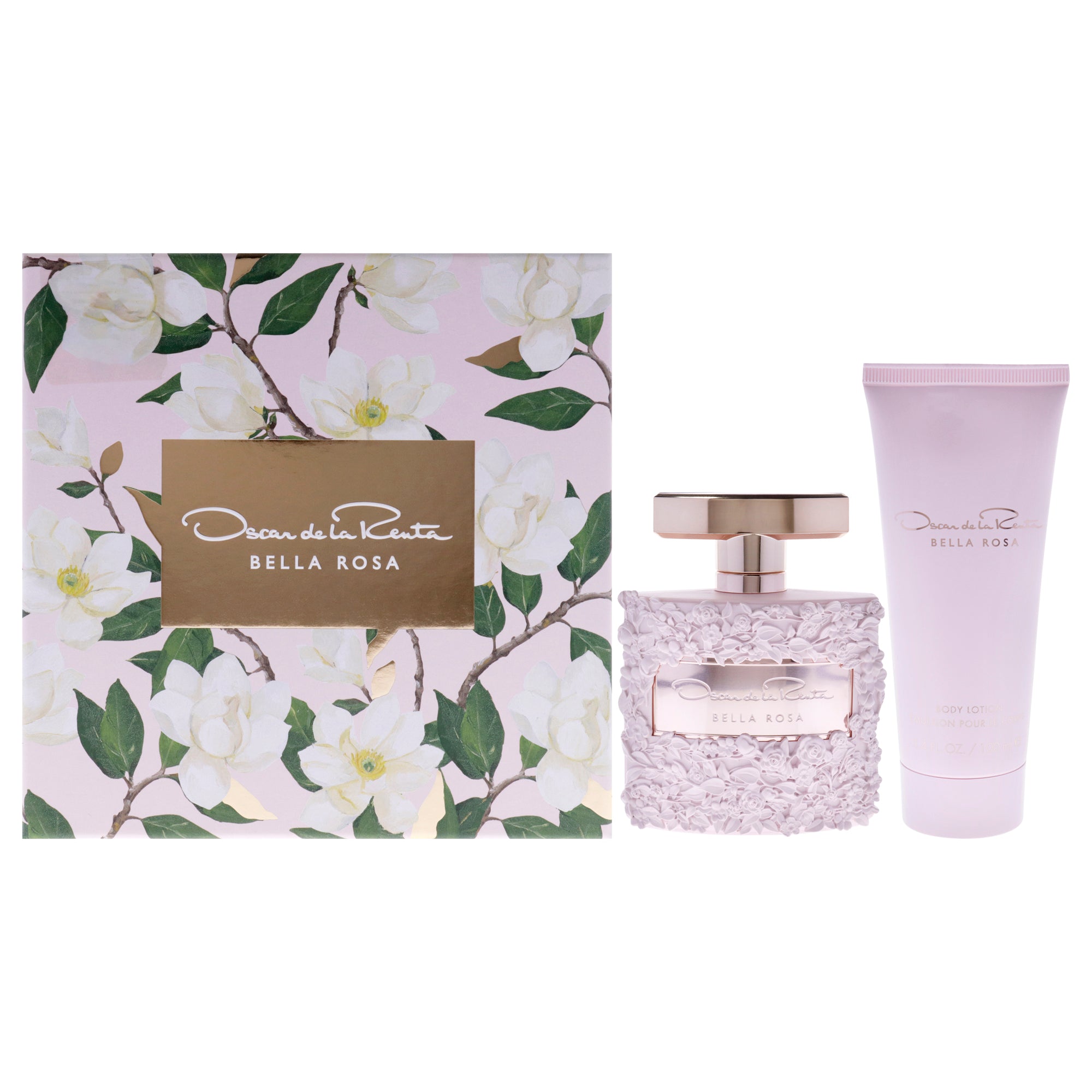 Oscar De La Renta Bella Rosa 2 Pc Gift Set-Thefragrancemart.com