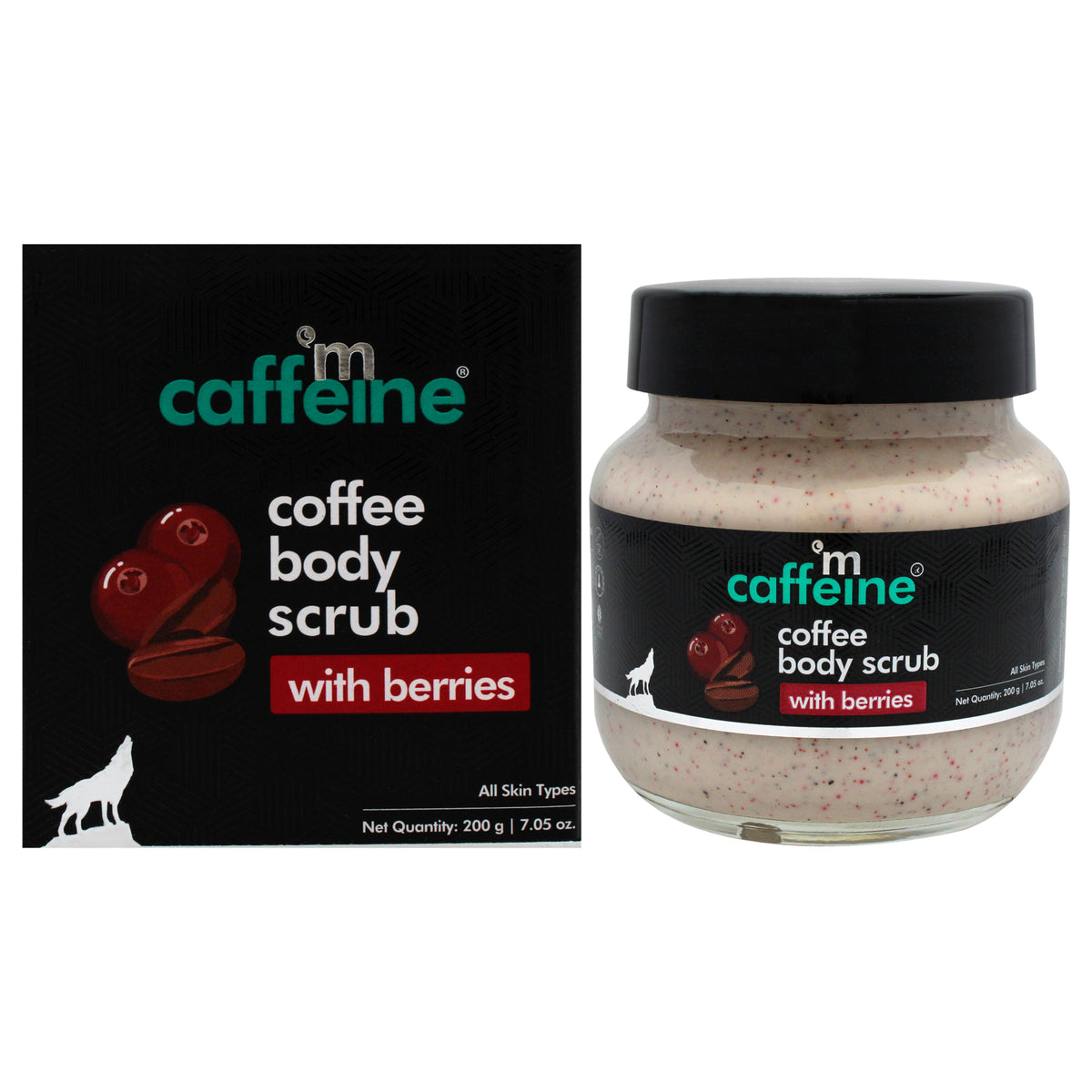 mCaffeine Coffee Body Scrub - Berries -Thefragrancemart.com