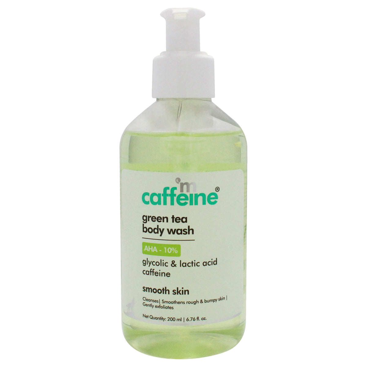 mCaffeine Green Tea Body Wash with AHA -10 Percent -Thefragrancemart.com