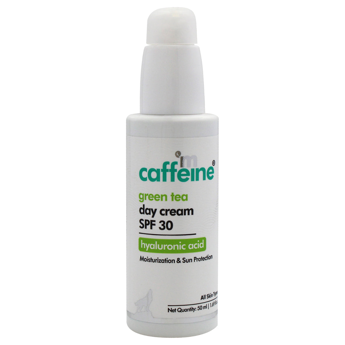 mCaffeine Green Tea Day Cream Hyaluronic Acid SPF 30 -Thefragrancemart.com