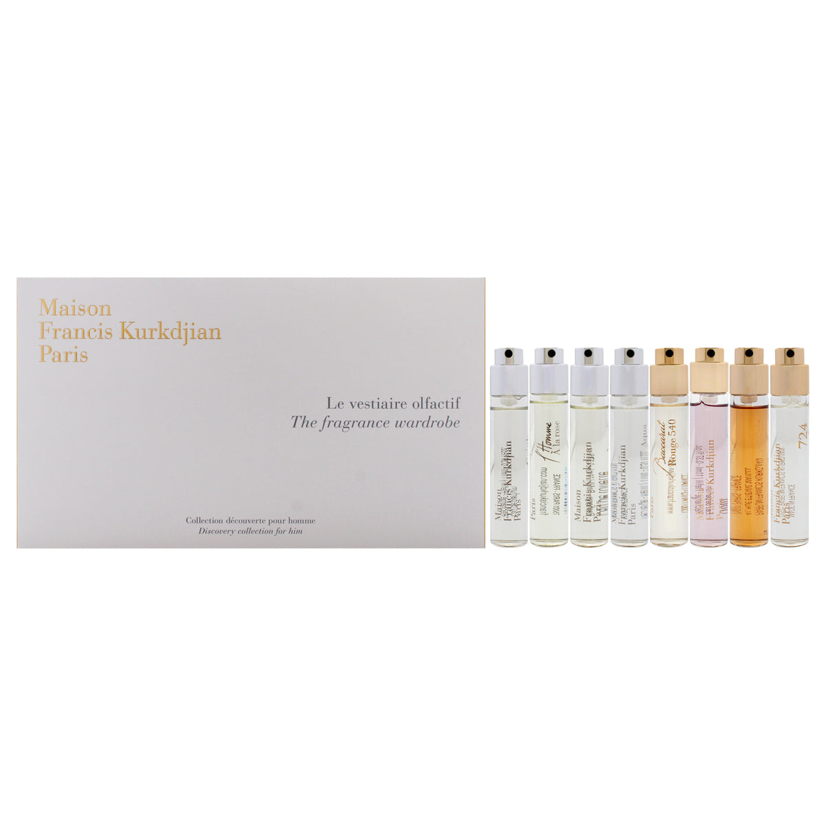 Maison Francis Kurkdjian The Fragrance Wardrobe For Him 8 Pc Mini Gift Set-Thefragrancemart.com