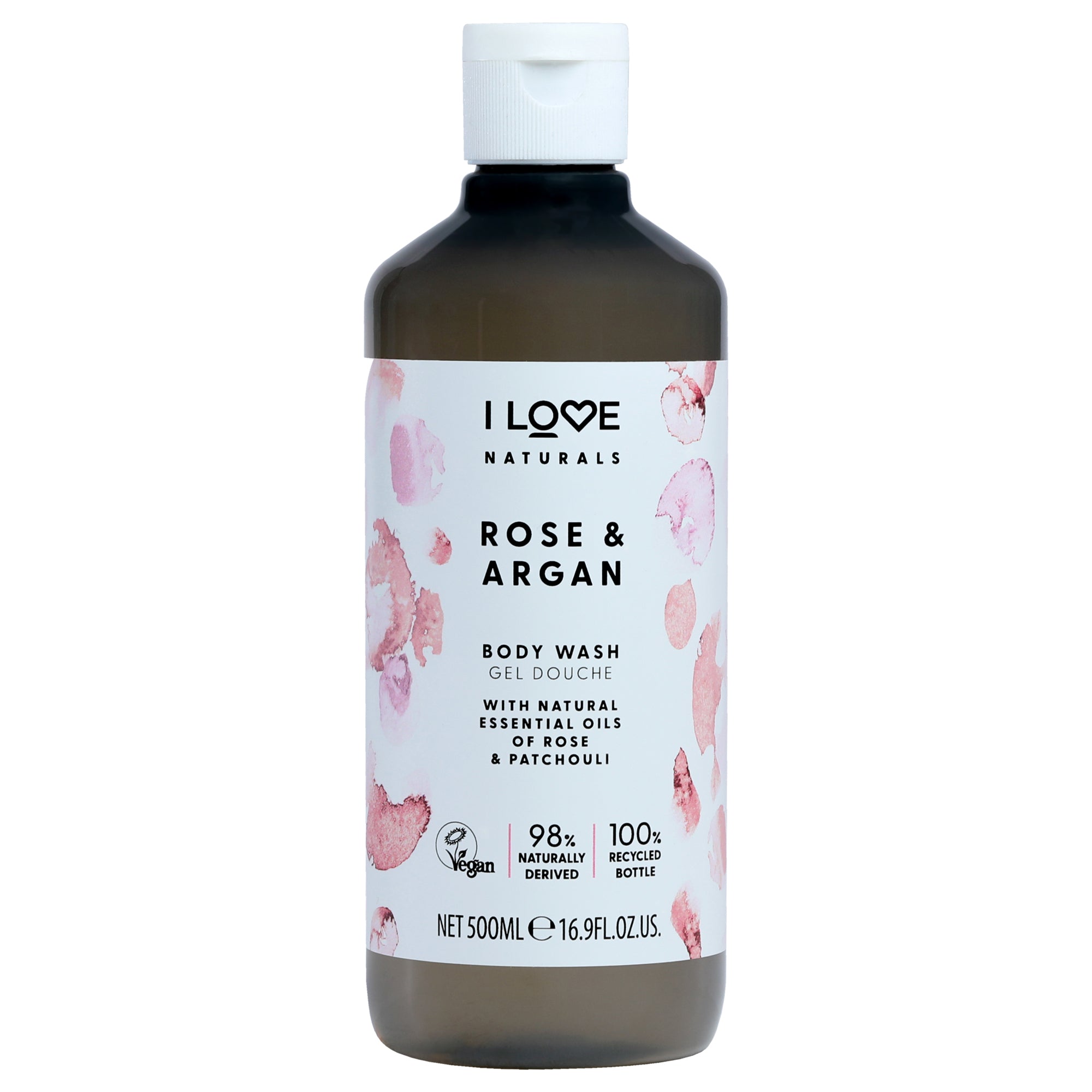 I Love Cosmetics Naturals Body Wash - Rose and Argan -Thefragrancemart.com