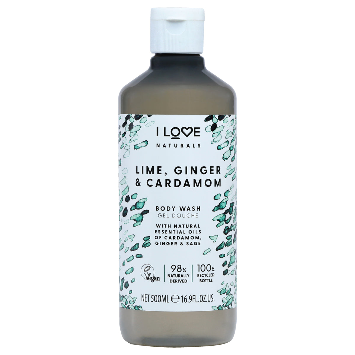 I Love Cosmetics Naturals Body Wash - Lime Ginger and Cardamon -Thefragrancemart.com