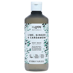 I Love Cosmetics Naturals Body Wash - Lime Ginger and Cardamon -Thefragrancemart.com