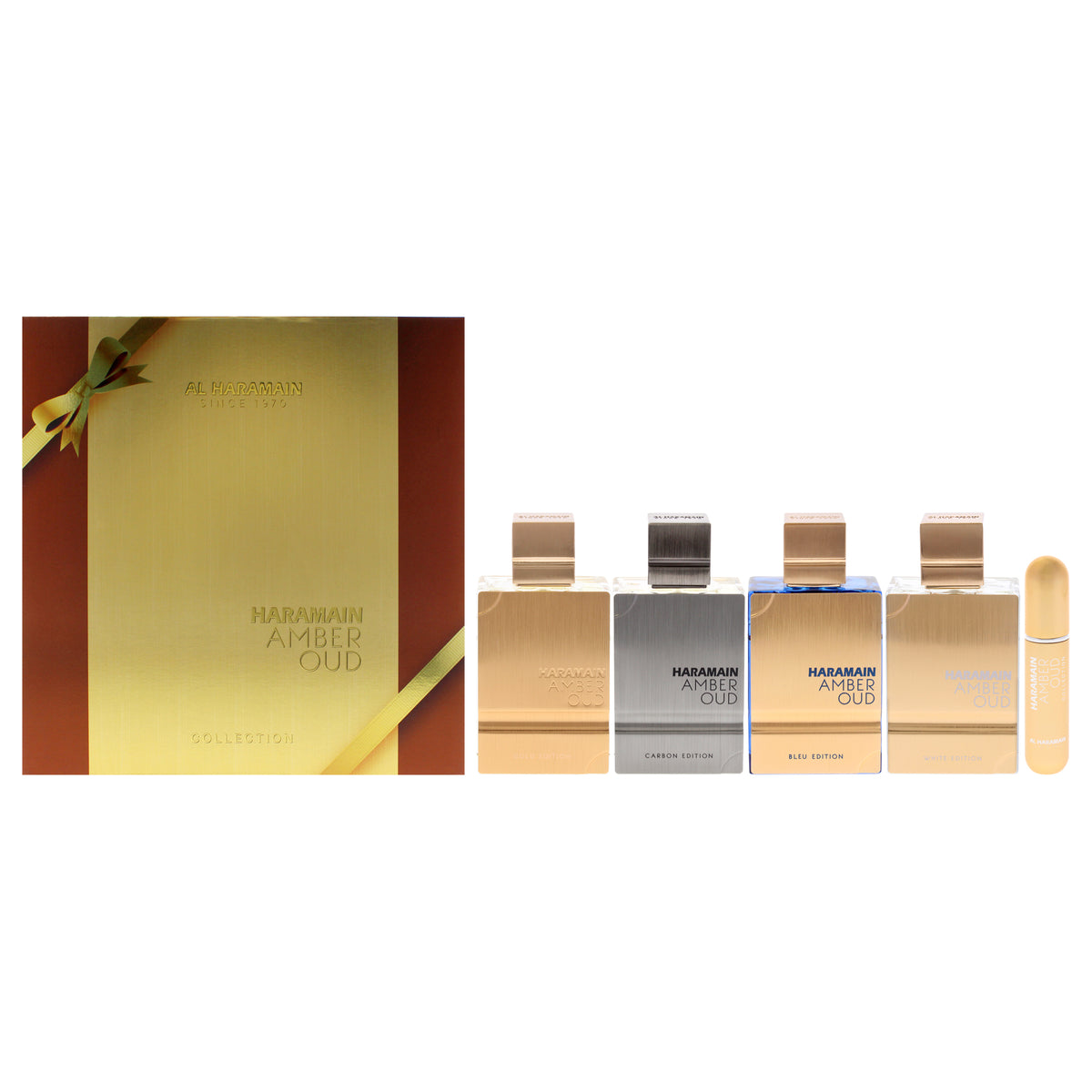 Al Haramain Amber Oud - Collection 4 Pc Gift Set-Thefragrancemart.com