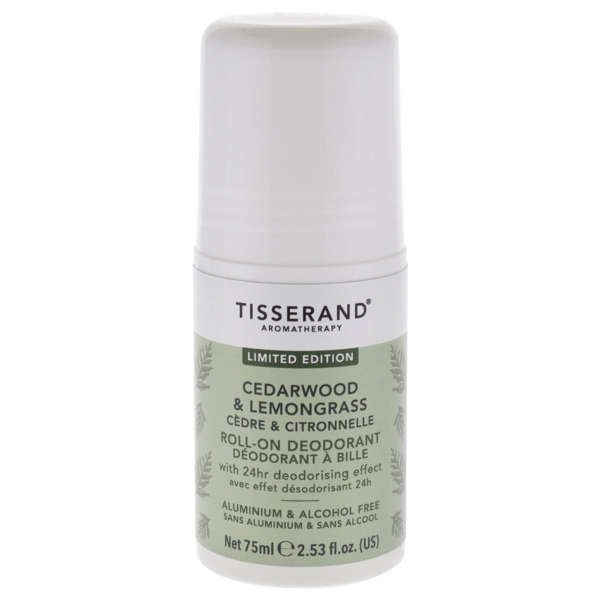 Tisserand Roll-On Deodorant - Cedarwood and Lemongrass -Thefragrancemart.com