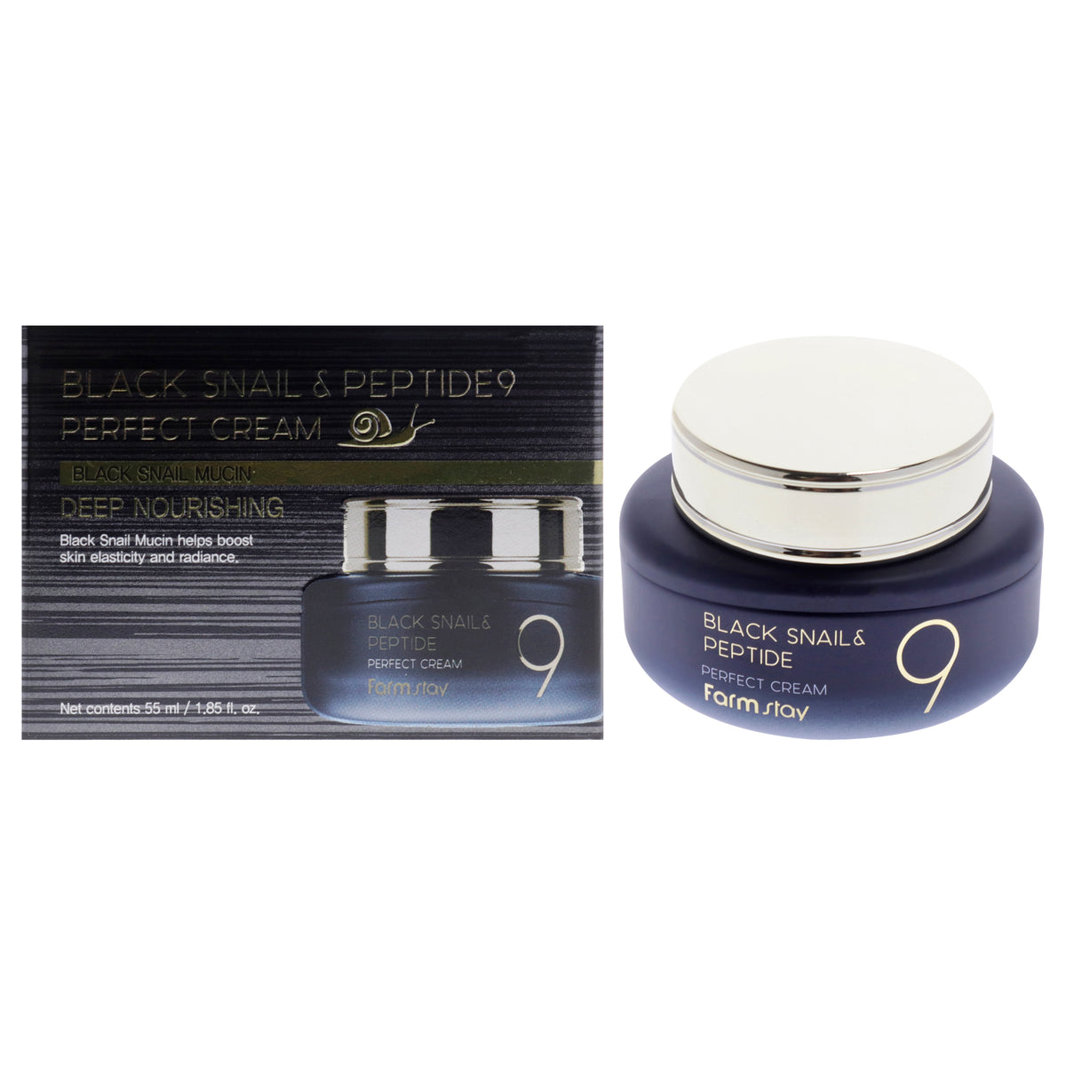 FarmStay Black Snail and Peptide Perfect Cream -Thefragrancemart.com