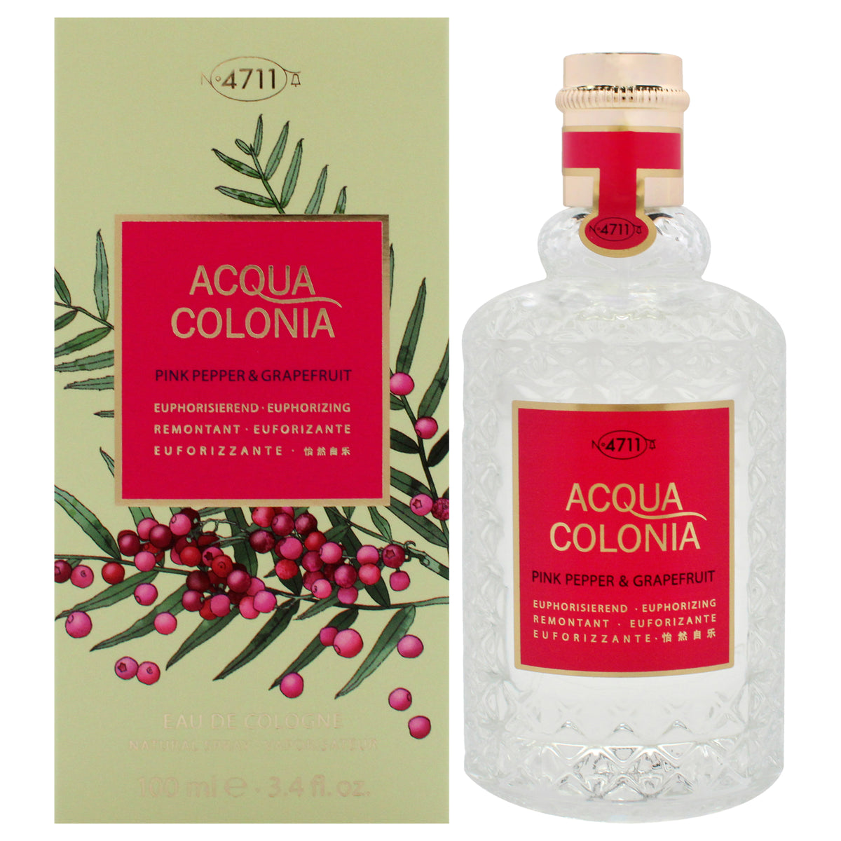 Muelhens 4711 Acqua Colonia Pink Pepper and Grapefruit Eau De Cologne-Thefragrancemart.com
