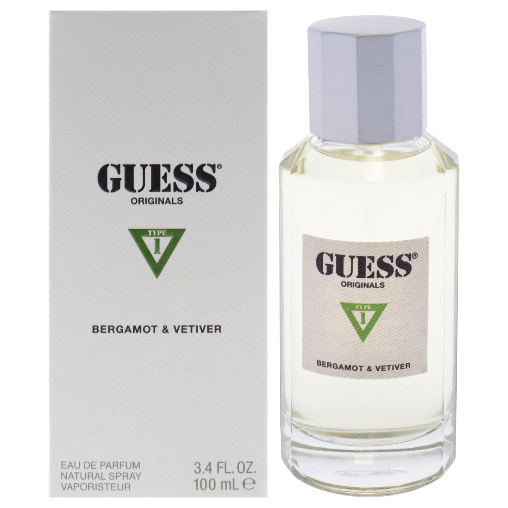 Guess Originals Type 1 Bergamot and Vetiver Eau De Parfum-Thefragrancemart.com