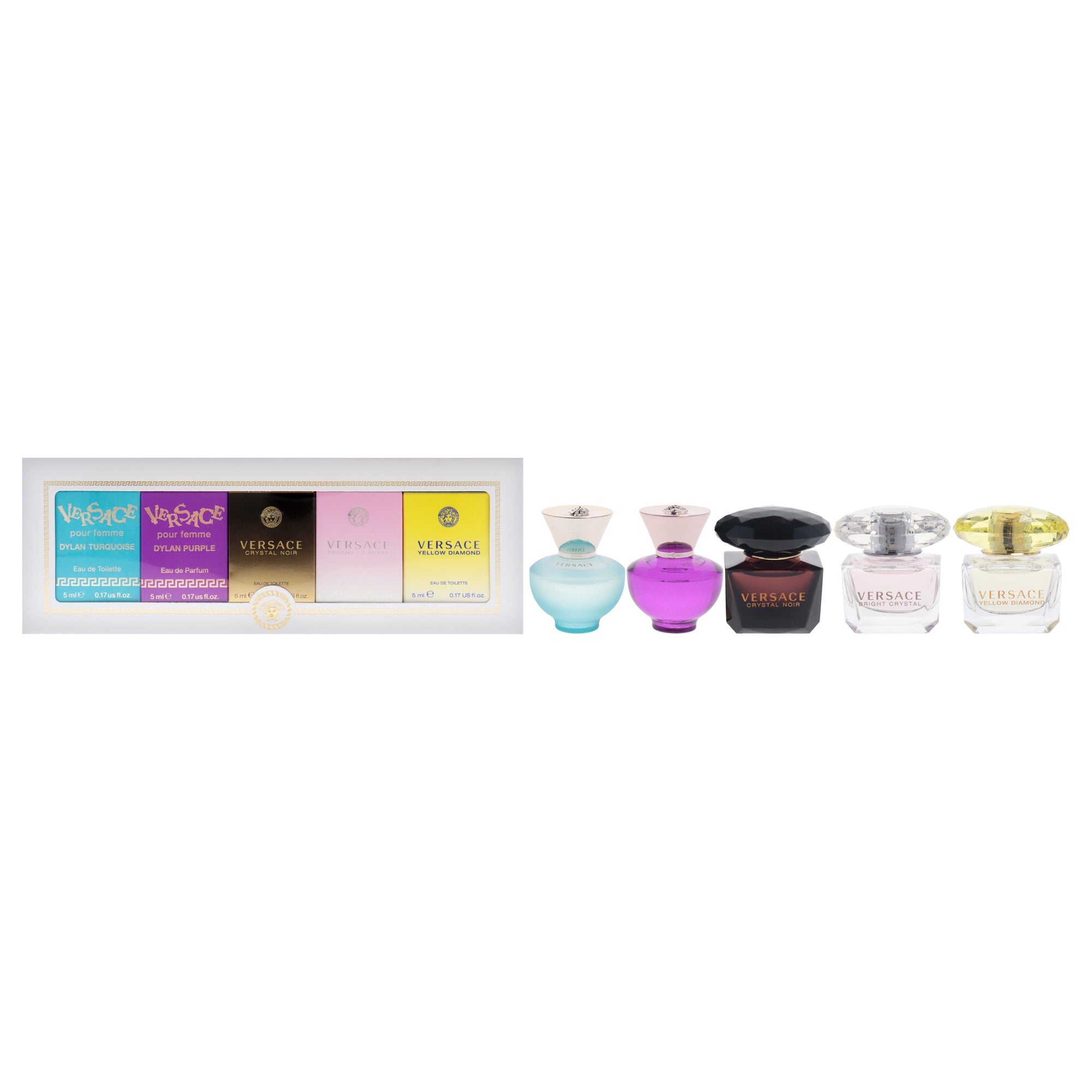 Versace Miniatures Collection 5 Pc Mini Gift Set-Thefragrancemart.com