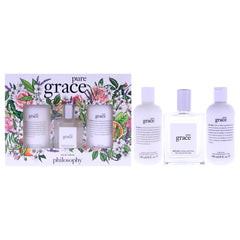 Philosophy Pure Grace 3 Pc Gift Set-Thefragrancemart.com