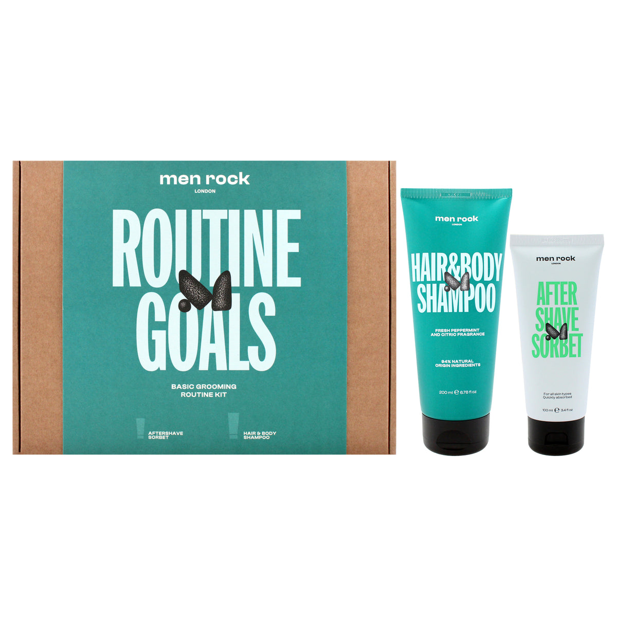 Men Rock Routine Goals Basic Grooming Kit -Thefragrancemart.com