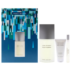 Issey Miyake LEau DIssey 3 Pc Gift Set-Thefragrancemart.com