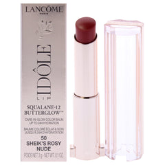 Lancome Lip Idole Squalane-12 Butterglow- 50 Sheiks Rosy Nude -Thefragrancemart.com