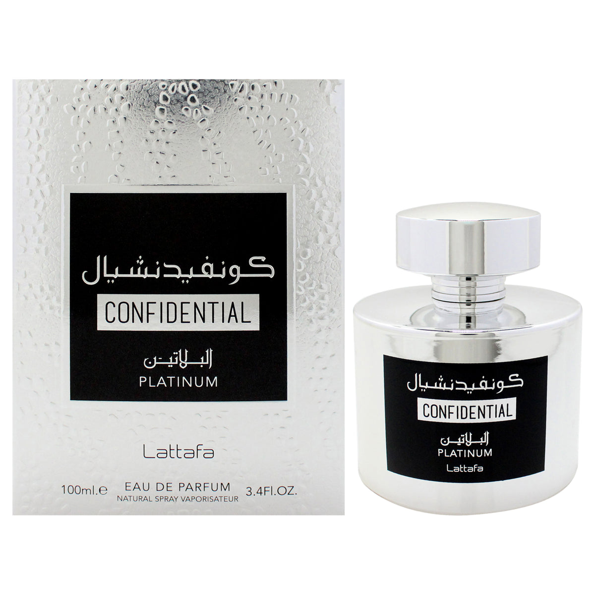 Lattafa Confidential - Platinum Eau De Parfum-Thefragrancemart.com