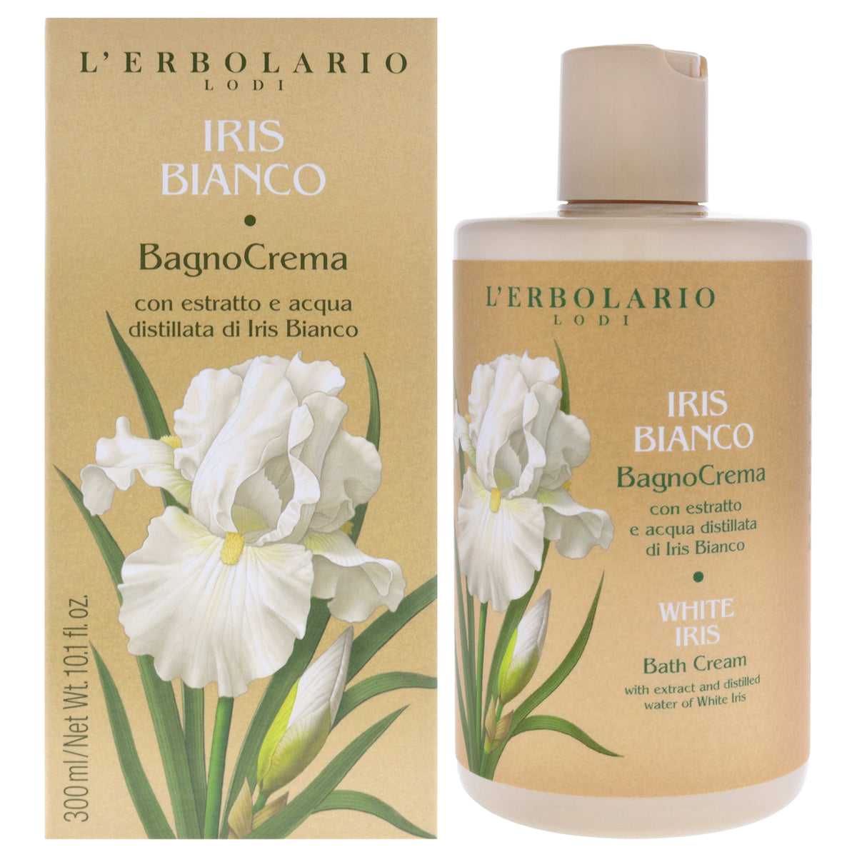 LErbolario Bath Cream - White Iris -Thefragrancemart.com
