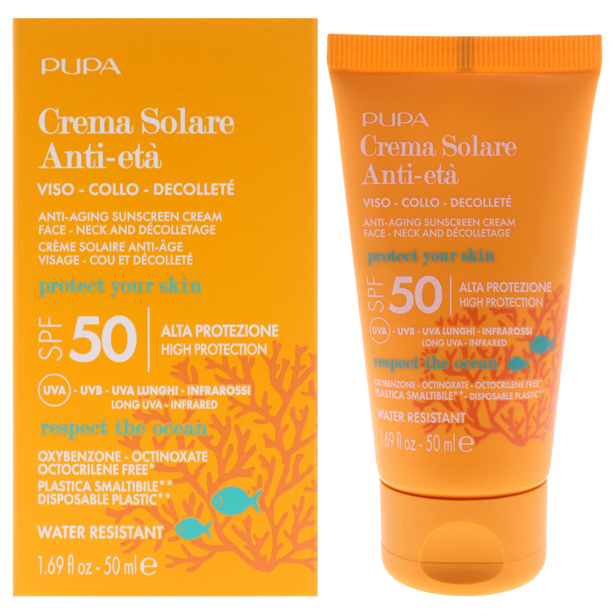 Pupa Milano Anti-Aging Sunscreen Cream SPF 50 -Thefragrancemart.com
