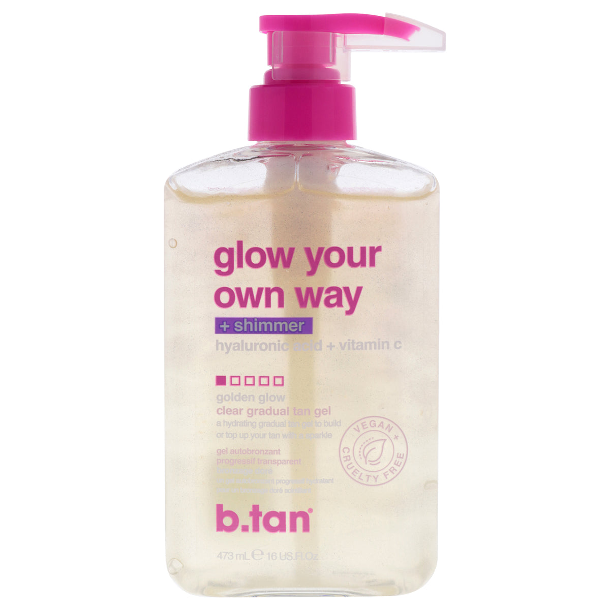 B.Tan Glow Your Own Way - Shimmer Gradual Self Tan Gel -Thefragrancemart.com