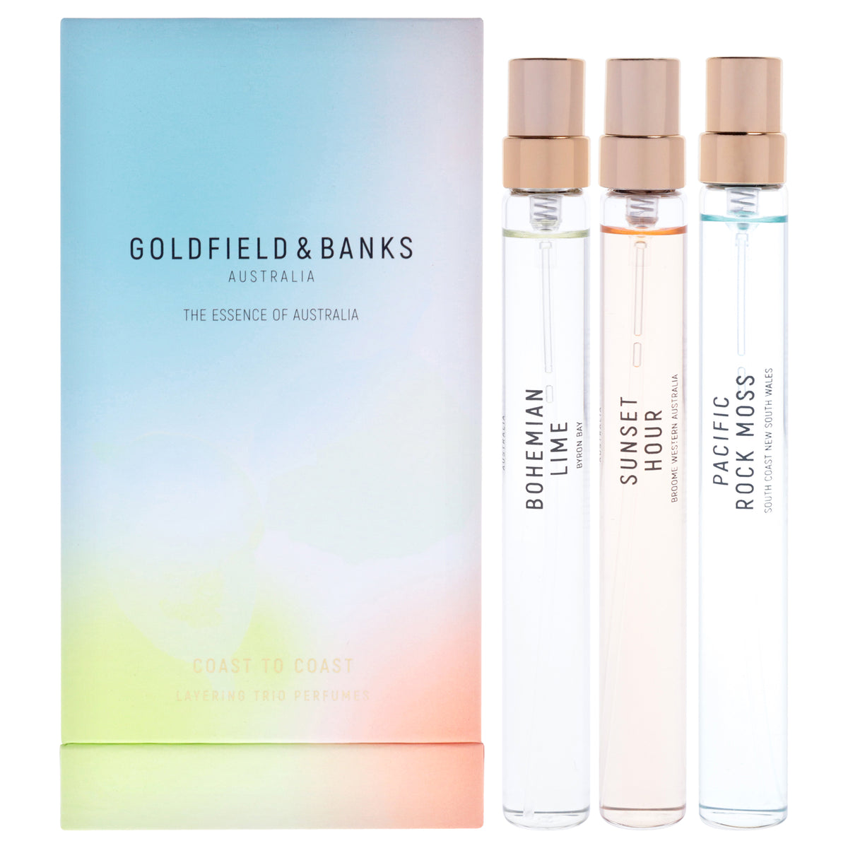 Goldfield & Banks Coast To Coast Sample Trio 3 Pc Mini Gift Set-Thefragrancemart.com
