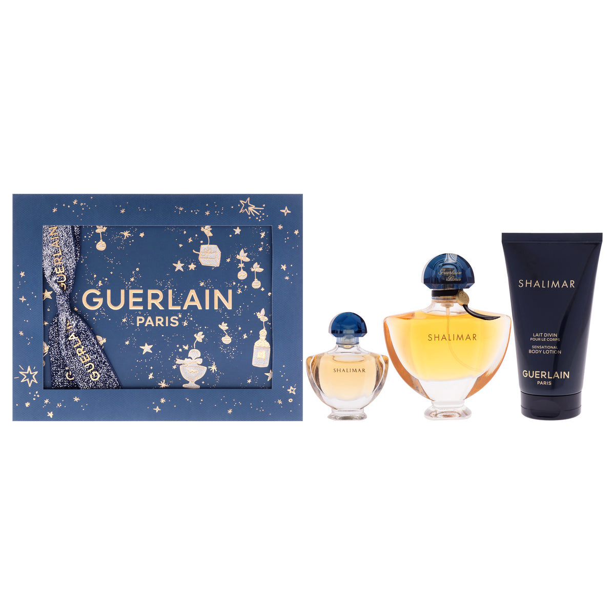 Guerlain Shalimar 3 Pc Gift Set-Thefragrancemart.com