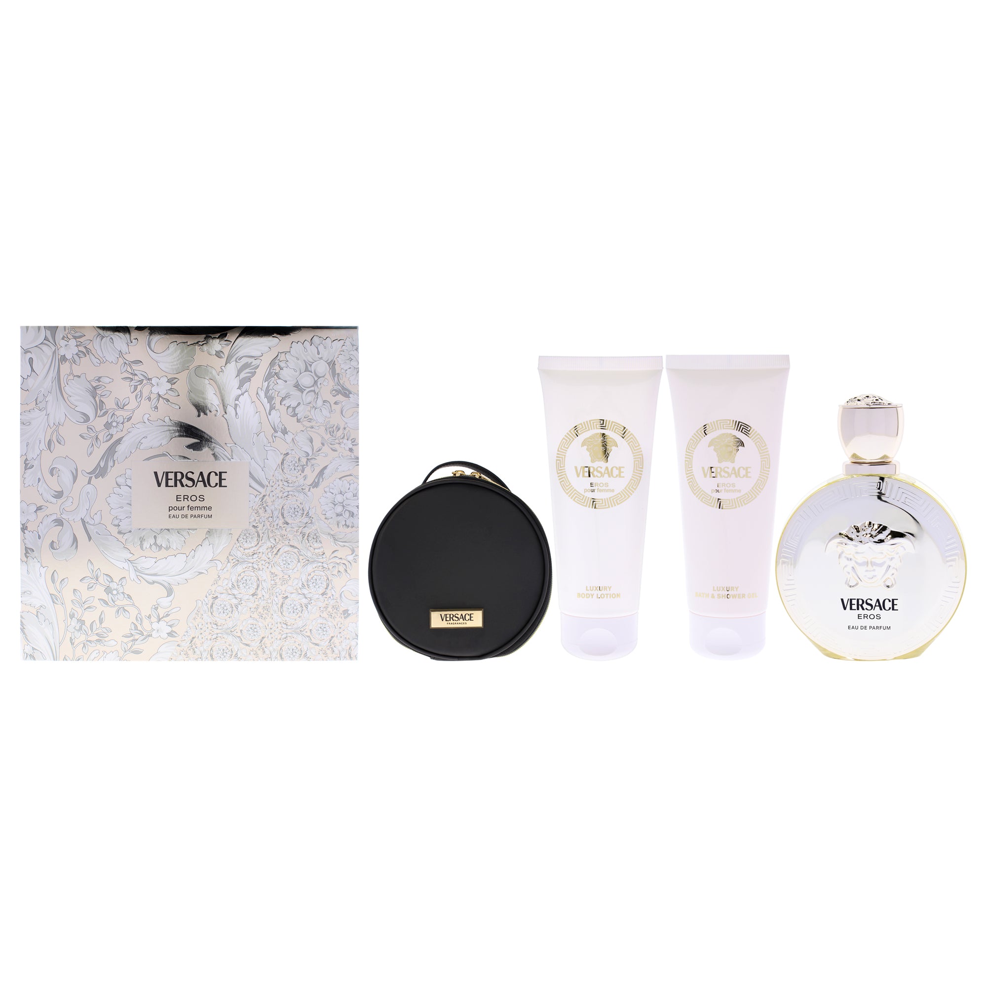 Versace Eros 4 Pc Gift Set-Thefragrancemart.com