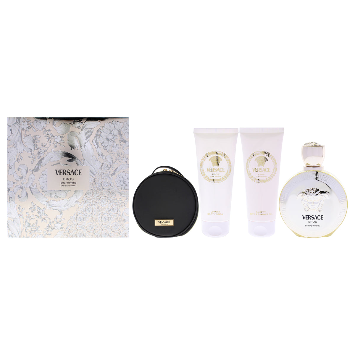 Versace Eros 4 Pc Gift Set-Thefragrancemart.com