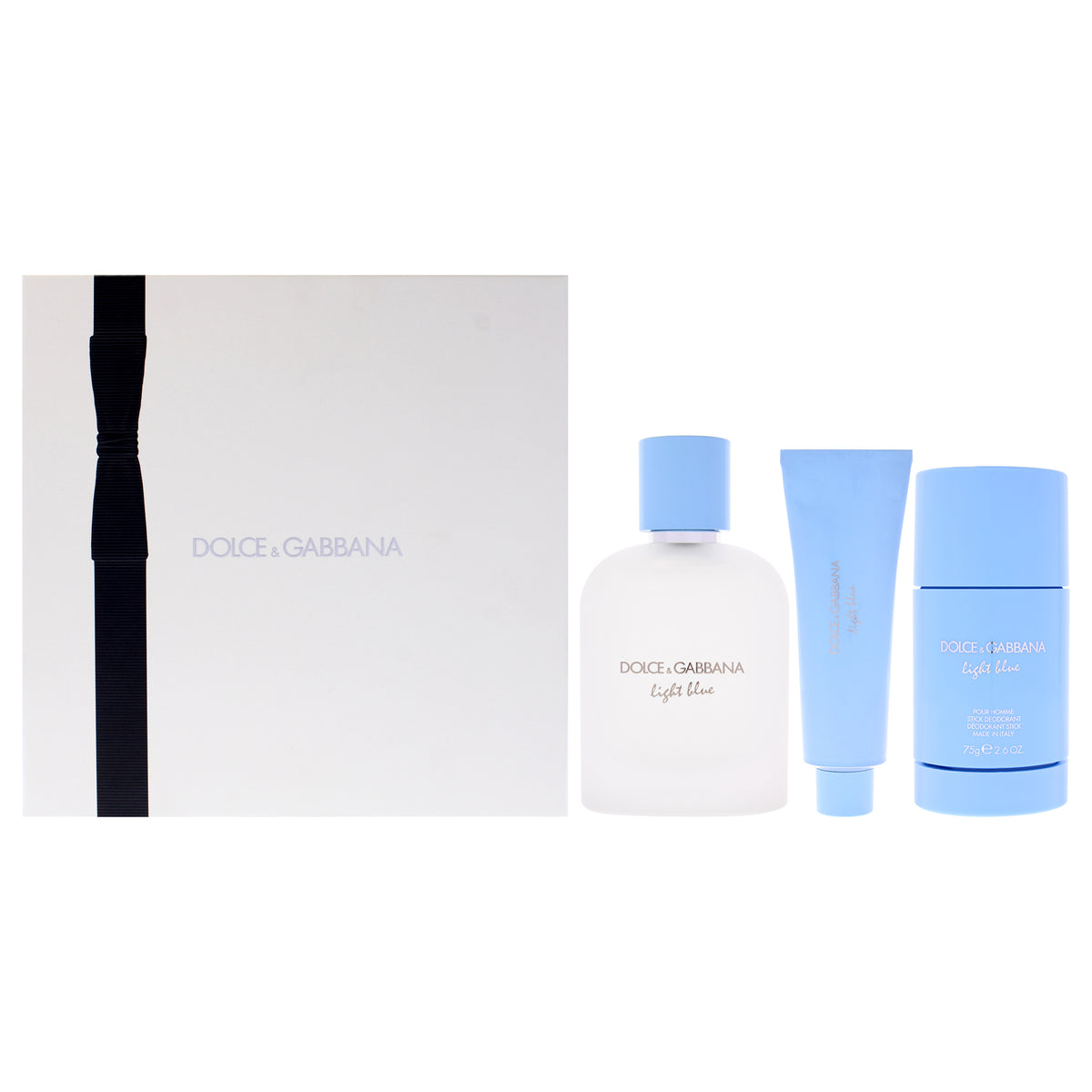 Dolce and Gabbana Light Blue 3 Pc Gift Set-Thefragrancemart.com