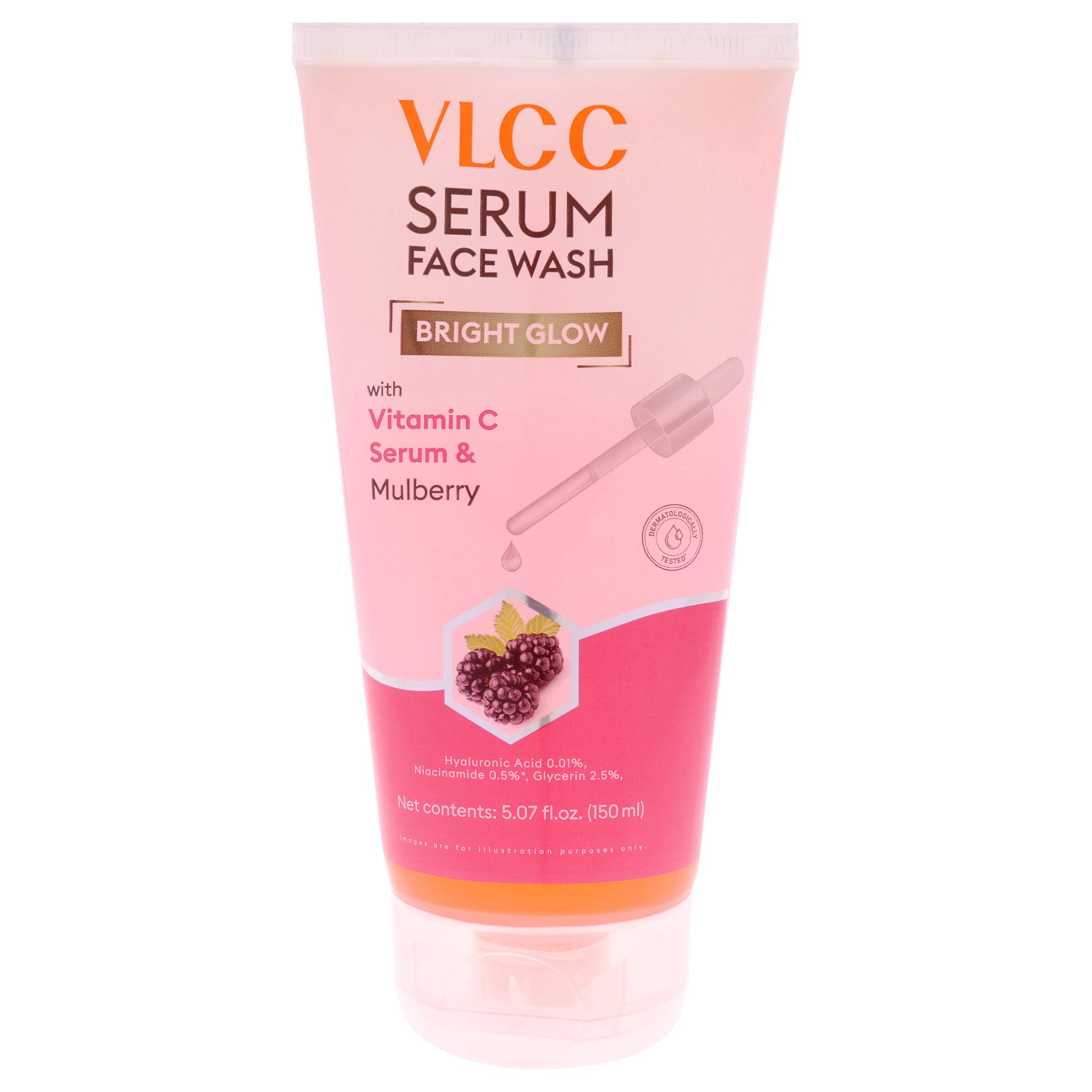 VLCC Bright Glow Serum Face Wash - Mulberry -Thefragrancemart.com