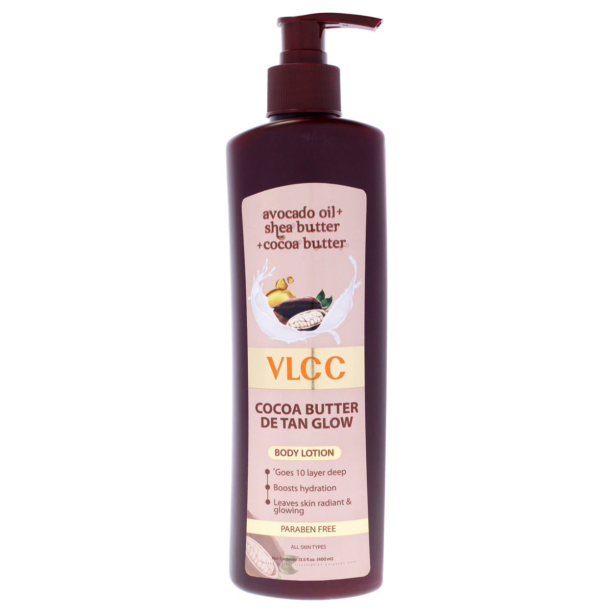 VLCC Cocoa Butter De Tan Glow Body Lotion -Thefragrancemart.com