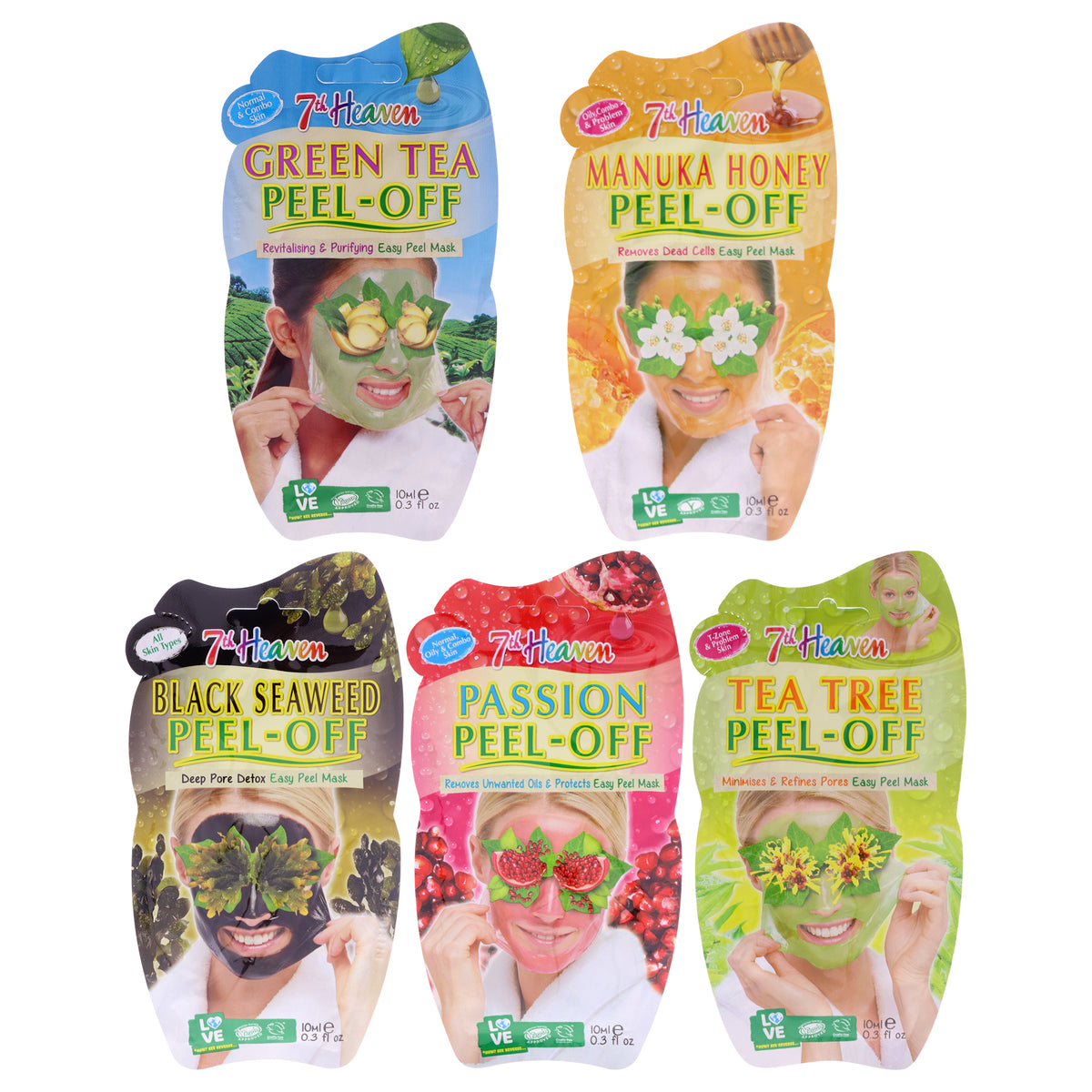 7th Heaven Peel Off Face Masks Set -Thefragrancemart.com