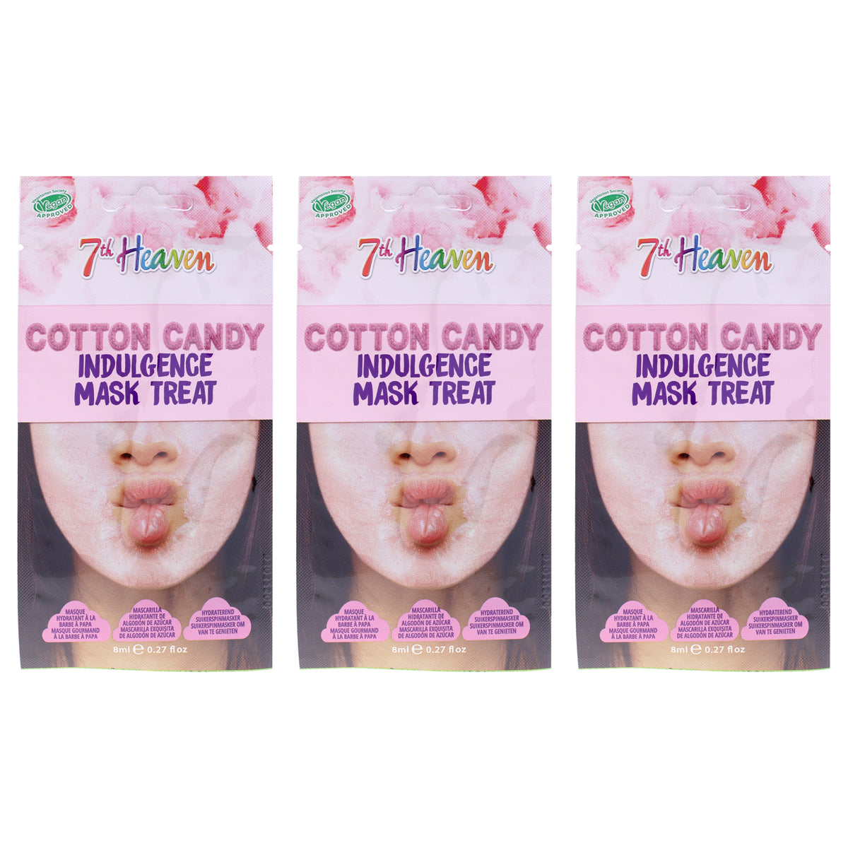 7th Heaven Cotton Candy Peel Off Face Masks -Thefragrancemart.com