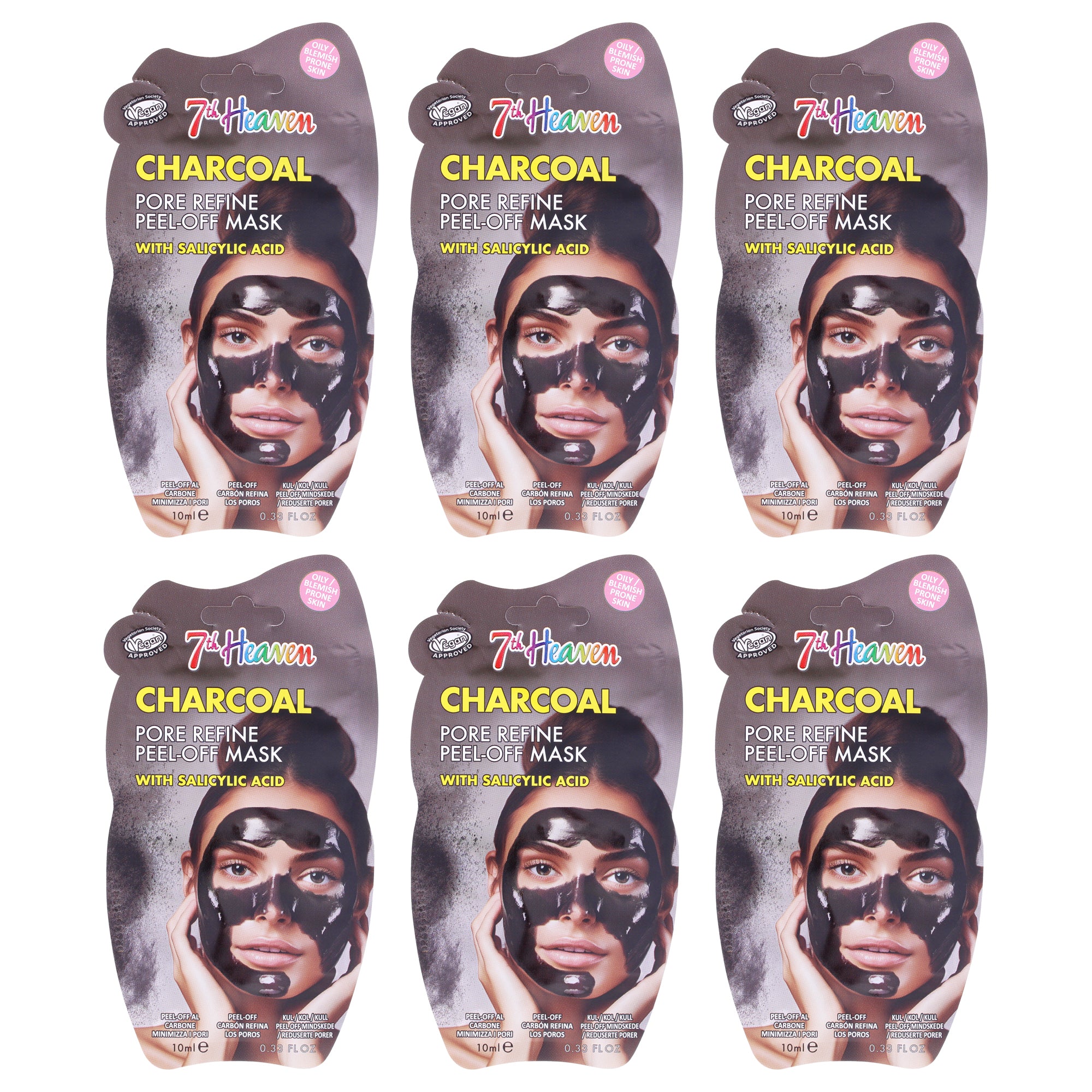 7th Heaven Charcoal Peel Off Face Masks -Thefragrancemart.com