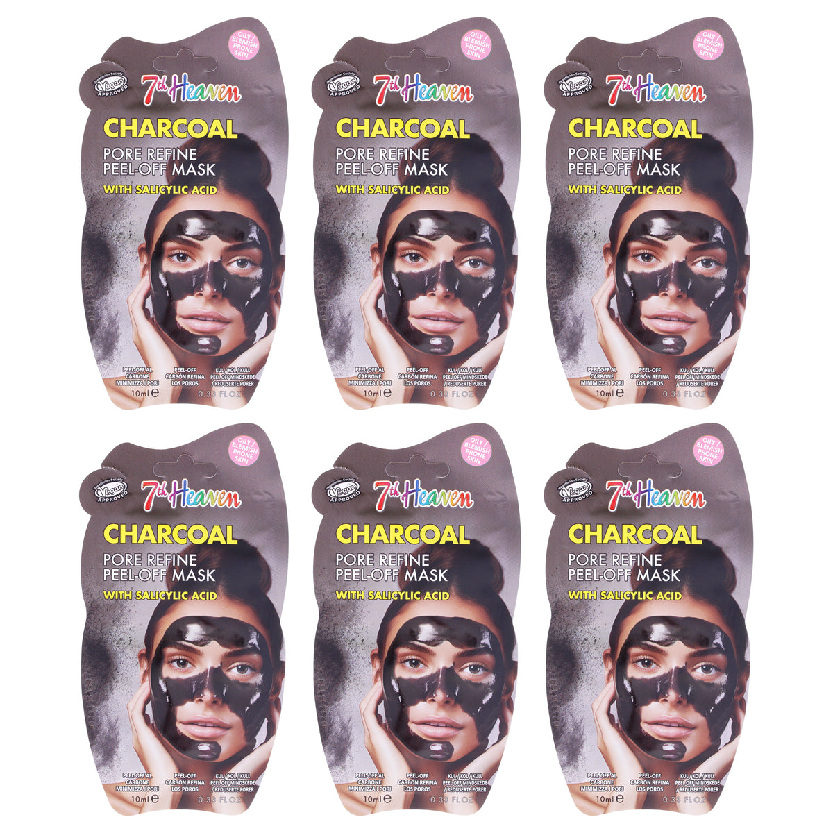 7th Heaven Charcoal Peel Off Face Masks -Thefragrancemart.com