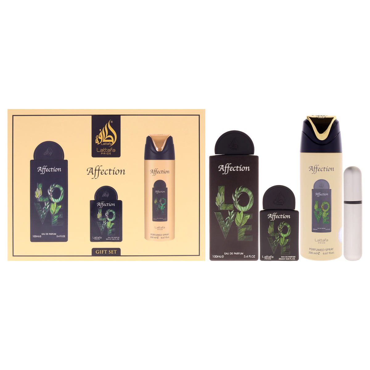 Lattafa Pride - Affection 3 Pc Gift Set-Thefragrancemart.com