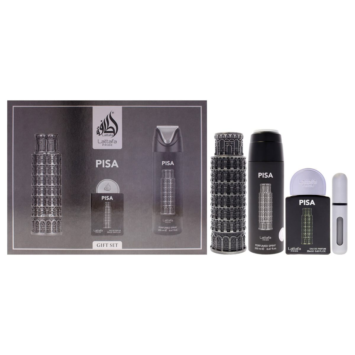 Lattafa Pride - Pisa 3 Pc Gift Set-Thefragrancemart.com