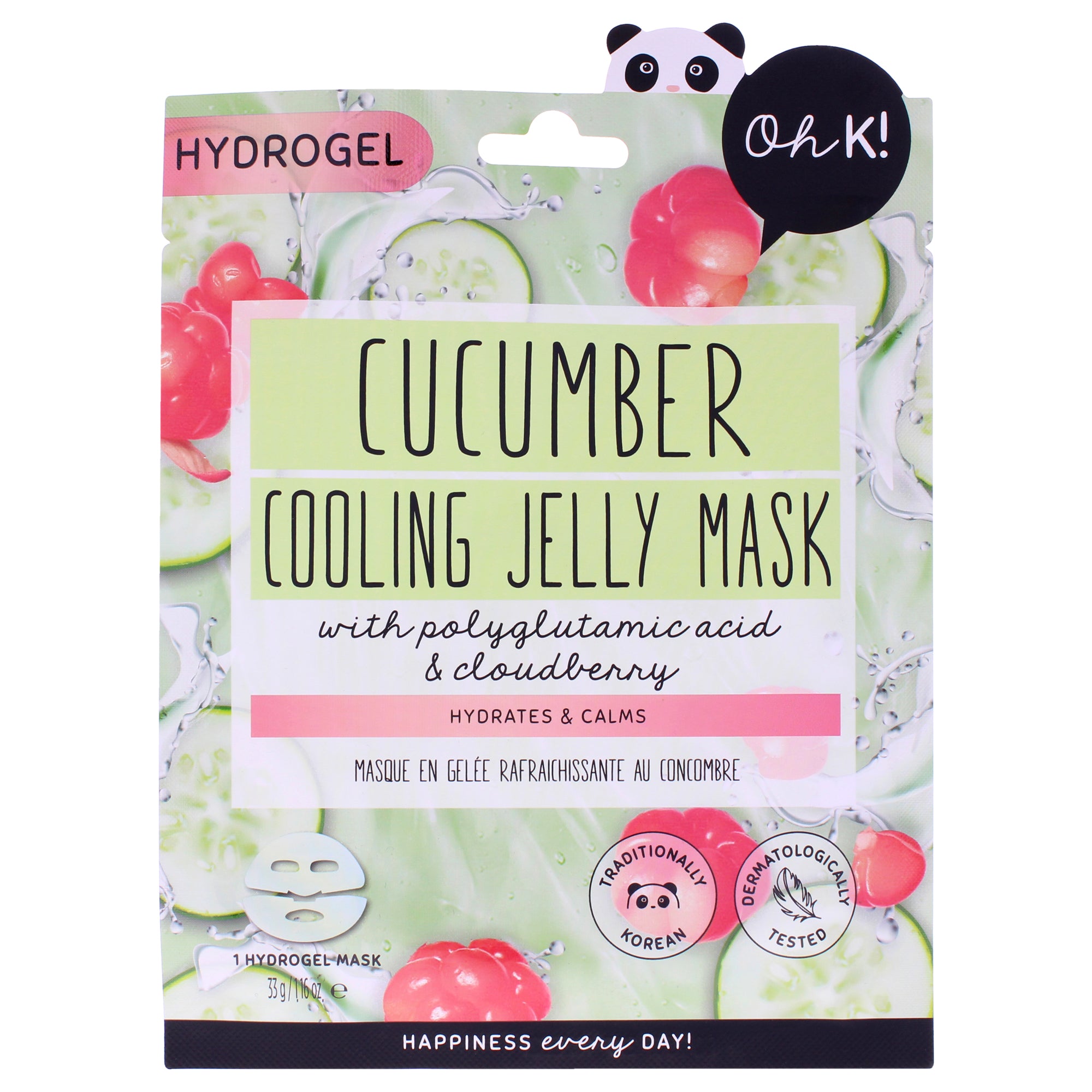 Oh K! Hydrogel Sheet Mask - Cucumber Cooling Jelly -Thefragrancemart.com