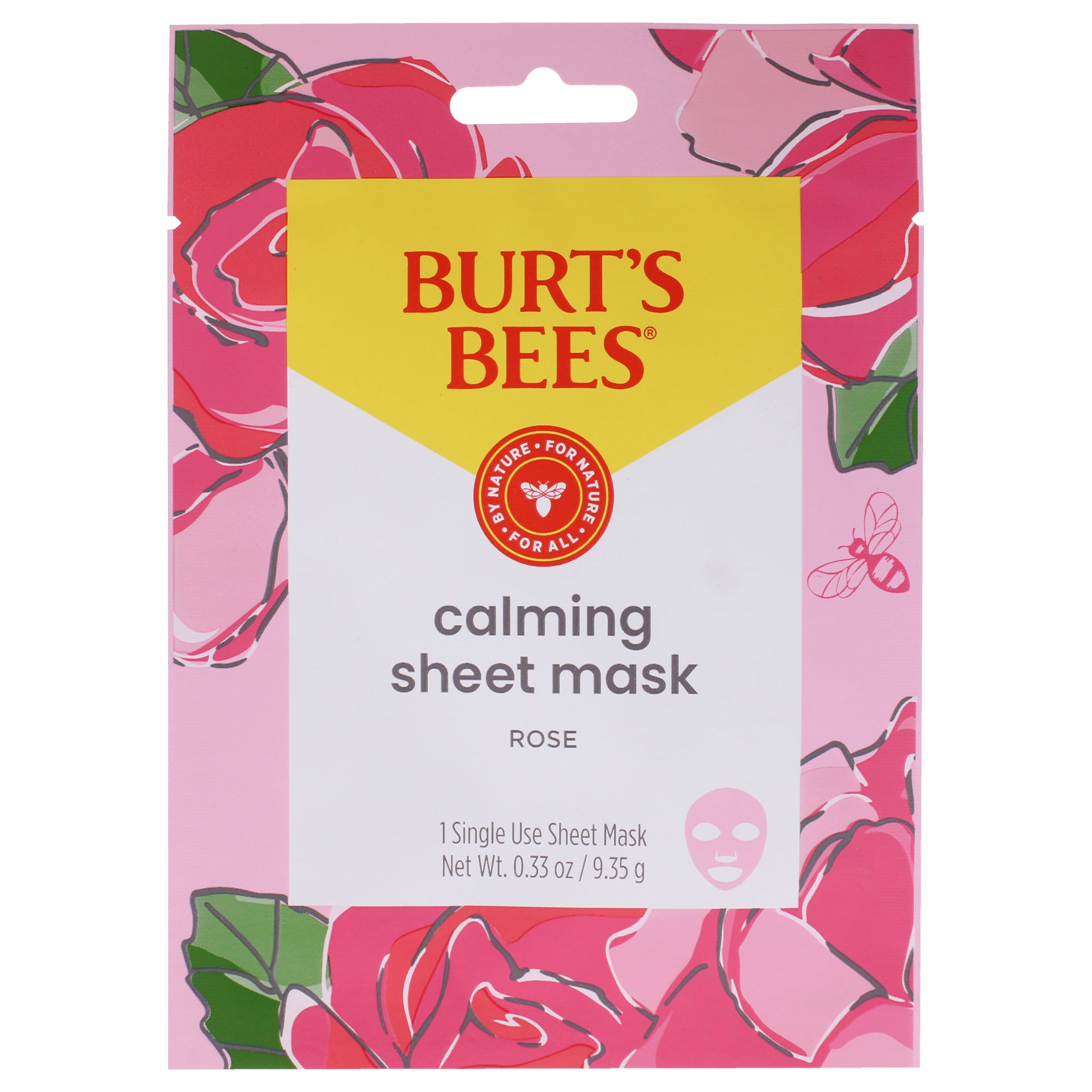 Burts Bees Calming Sheet Mask - Rose -Thefragrancemart.com