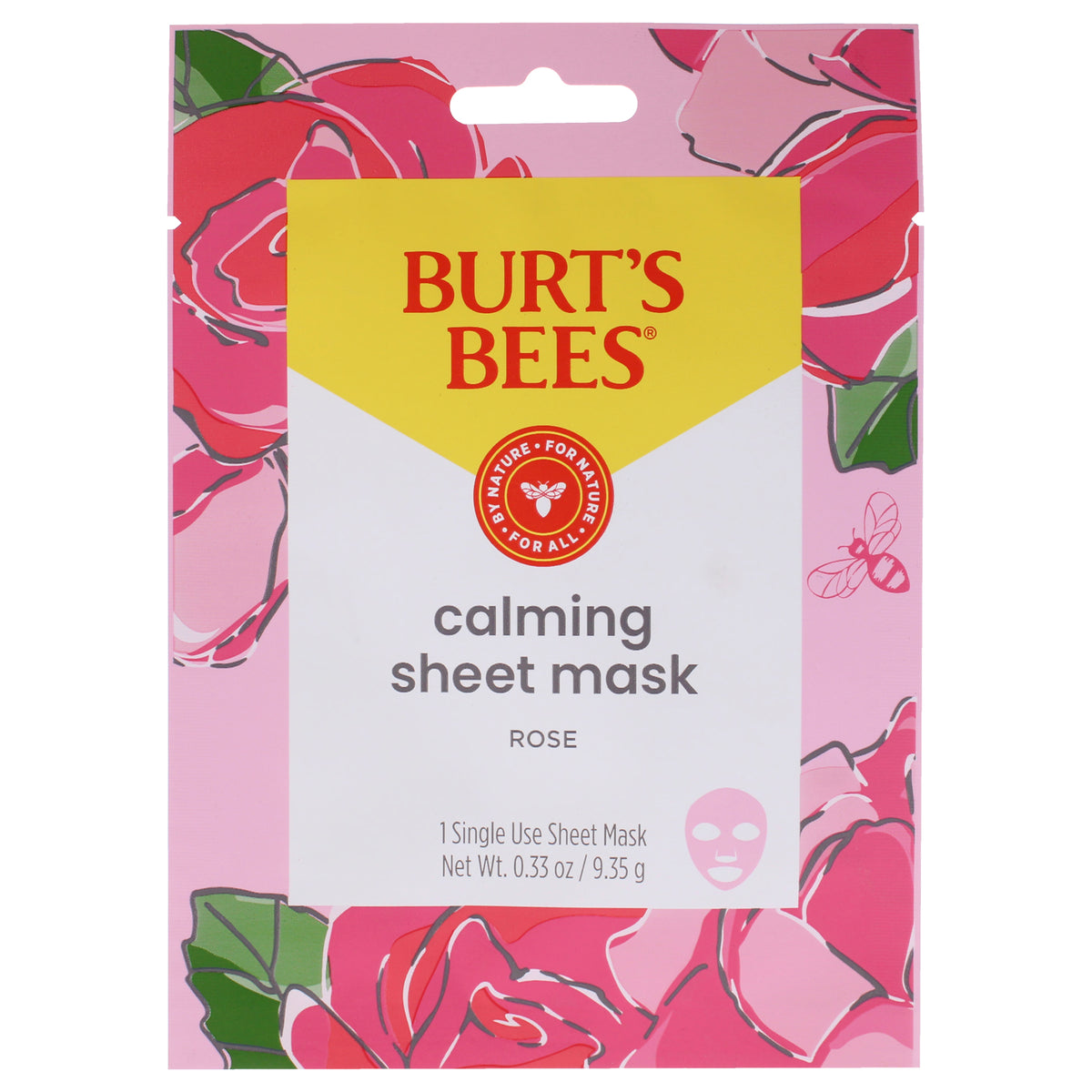 Burts Bees Calming Sheet Mask - Rose -Thefragrancemart.com