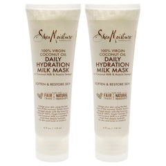 Shea Moisture 100% Virgin Coconut Oil Daily Hydration Milk Mask - Pack of 2 -Thefragrancemart.com