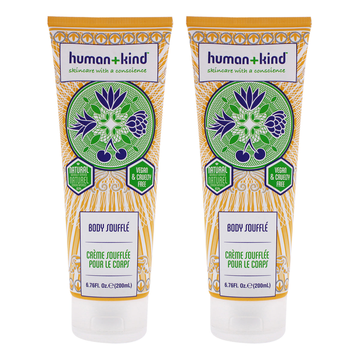 Human+Kind Body Souffle Cream - Tube - Pack of 2 -Thefragrancemart.com