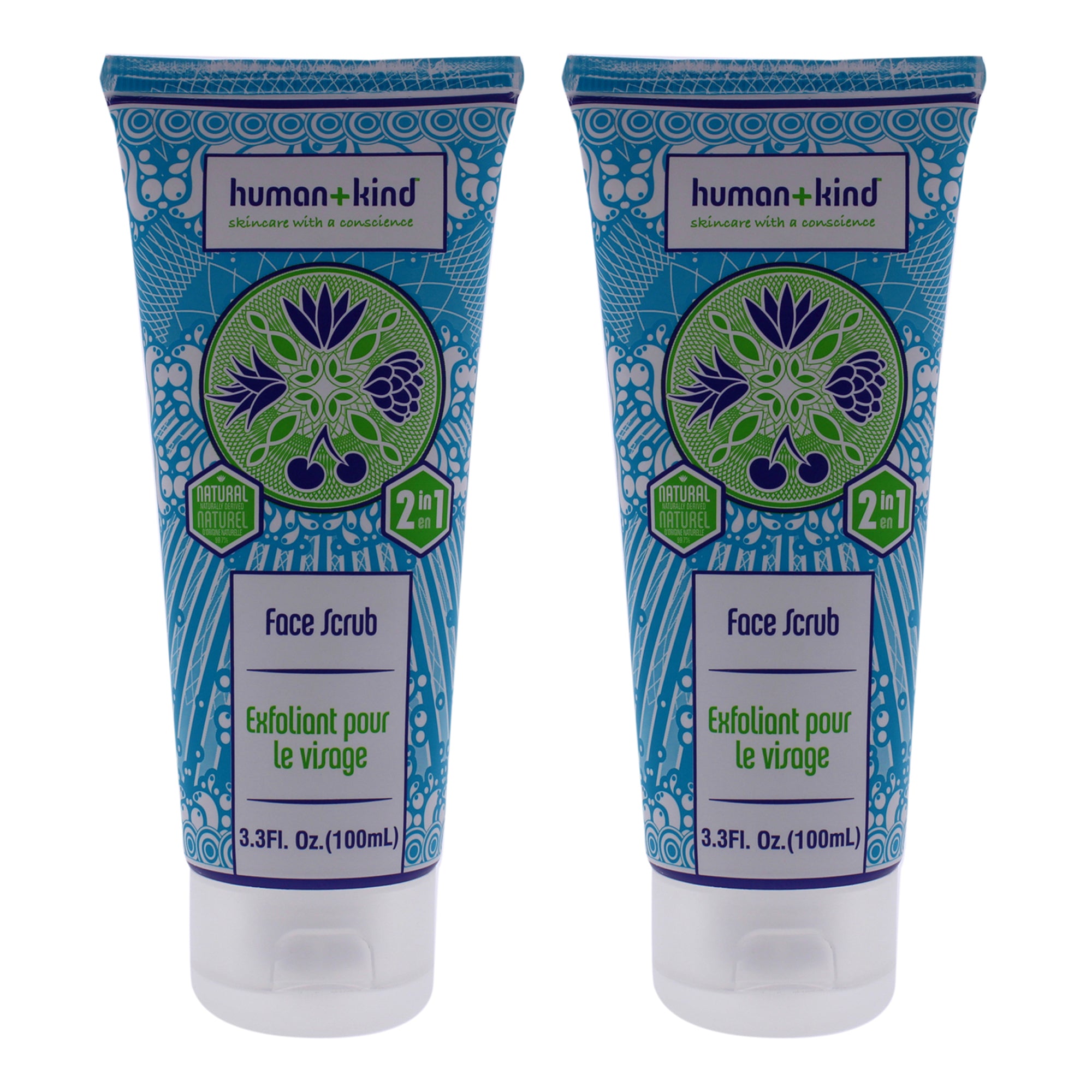 Human+Kind Face Scrub - Pack of 2 -Thefragrancemart.com