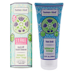 Human+Kind Wash-Off Facial Cleanser and Face Scrub Kit -Thefragrancemart.com