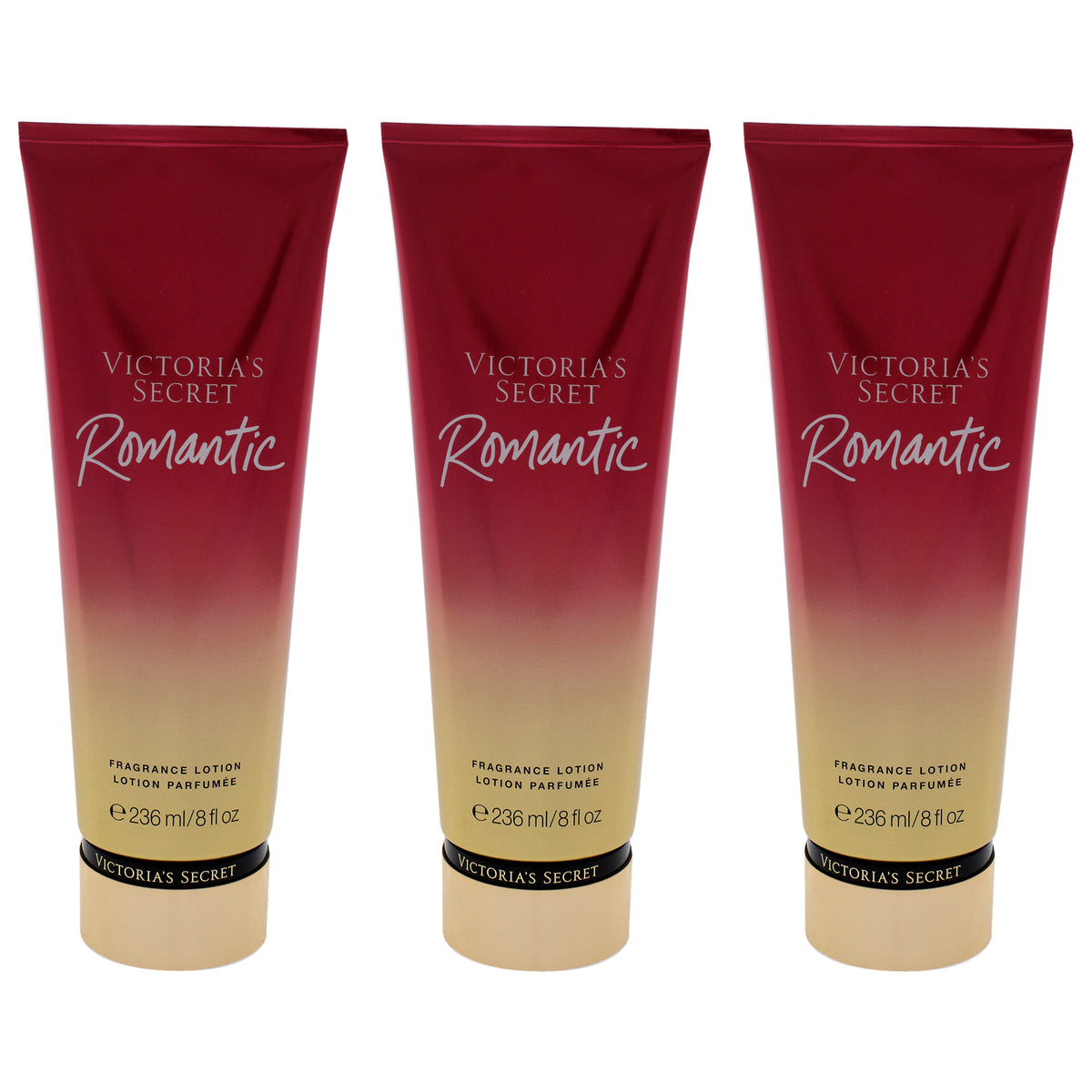 Victorias Secret Romantic Fragrance Lotion - Pack of 3 -Thefragrancemart.com