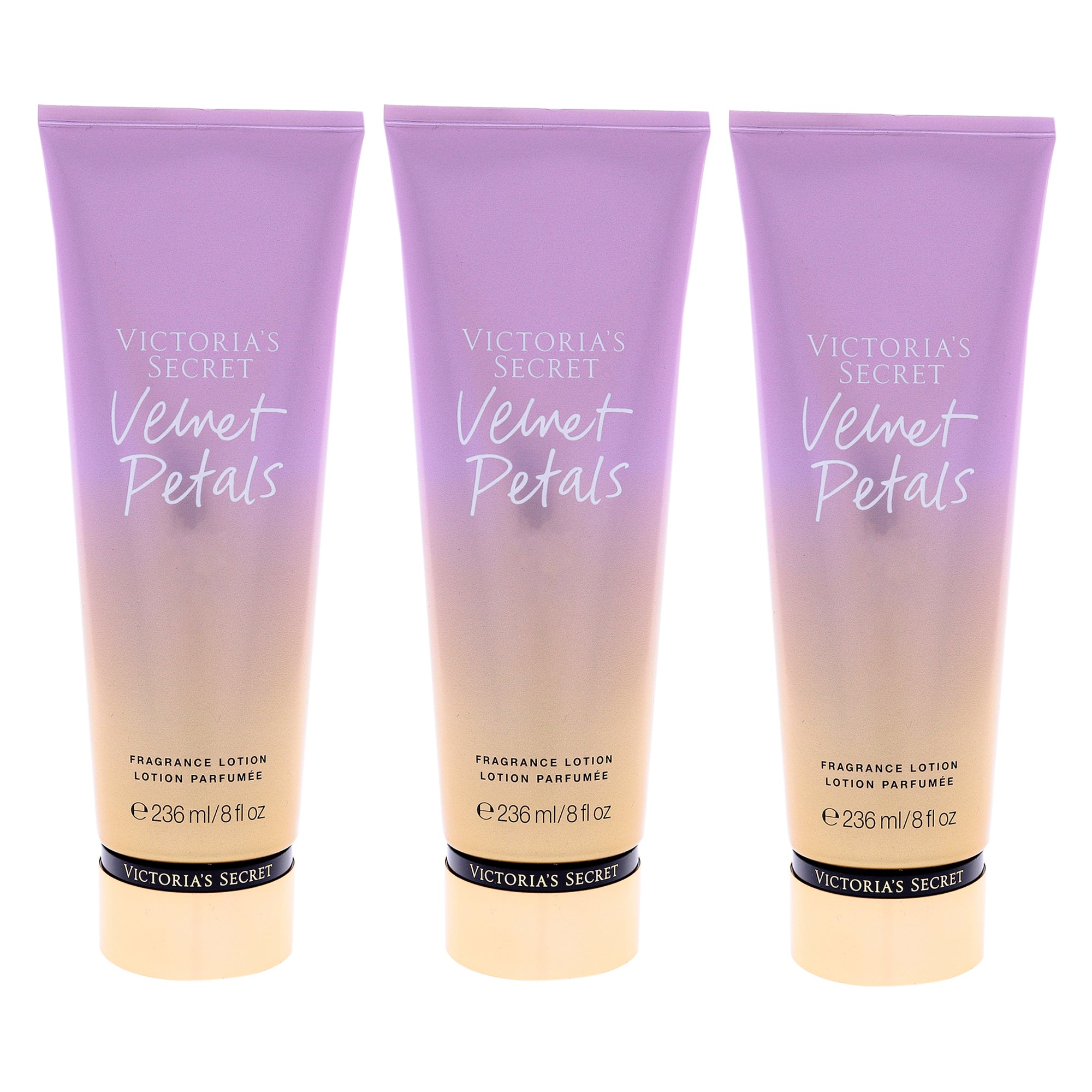 Victorias Secret Velvet Petals Fragrance Lotion - Pack of 3 -Thefragrancemart.com
